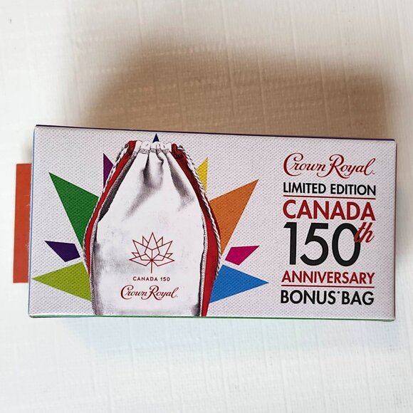 RARE CROWN ROYAL Draw String Bag CANADA 150 BNIP Canadian Whisky - Picture 1 of 6